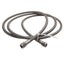 Used Stainless Steel Braided Hose 10mm OD, JIC-4 Flare Fittings 7/16in Thread, 7ft