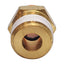Used Lot of 15 SMC KQ2H13-37AS Pneumatic Brass Fitting ø1/2" One-Touch, 1/2" NPT Male