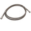 Used Stainless Steel Braided Hose 12.8mm OD, JIC-6 Flare Fittings 9/16in, 8ft Length