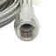 Used Stainless Steel Braided Hose 9.7mm OD, JIC-4 Flare Fittings 7/16in Thread, 11ft