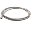 Used Stainless Steel Braided Hose 9.7mm OD, JIC-4 Flare Fittings 7/16in Thread, 11ft