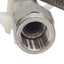 Used Stainless Steel Braided Hose 9.7mm OD, JIC-4 Flare Fittings 7/16in Thread, 11ft