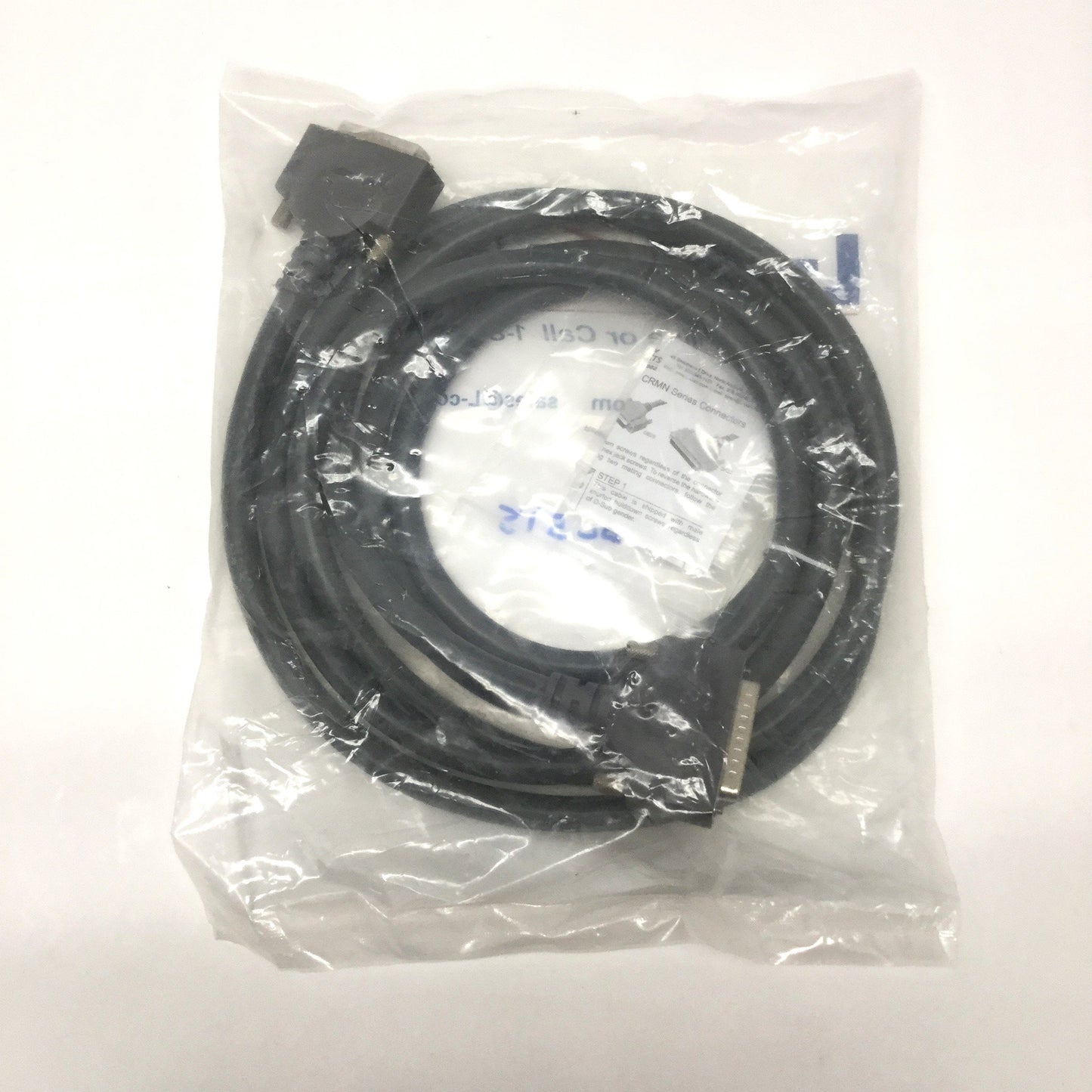 New L-COM CPMS25MM-10 Heavy Duty 25-Pin D-Sub Cable, 20AWG, 10ft Long, Male/Male