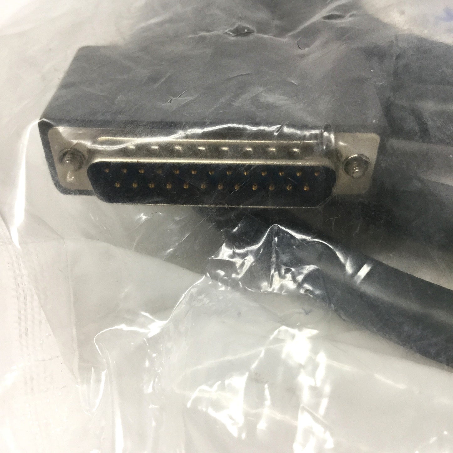 New L-COM CPMS25MM-10 Heavy Duty 25-Pin D-Sub Cable, 20AWG, 10ft Long, Male/Male