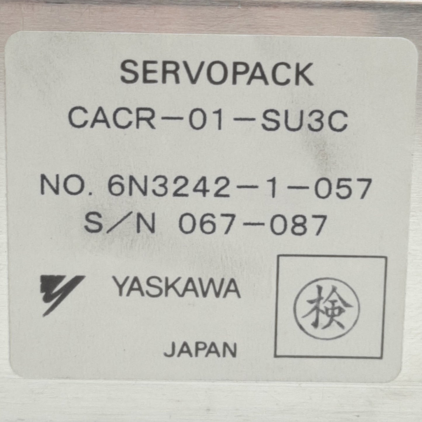Used YASKAWA CACR-01-SU3C Servopack Used For Epson RC420 Robot Controller, 100W