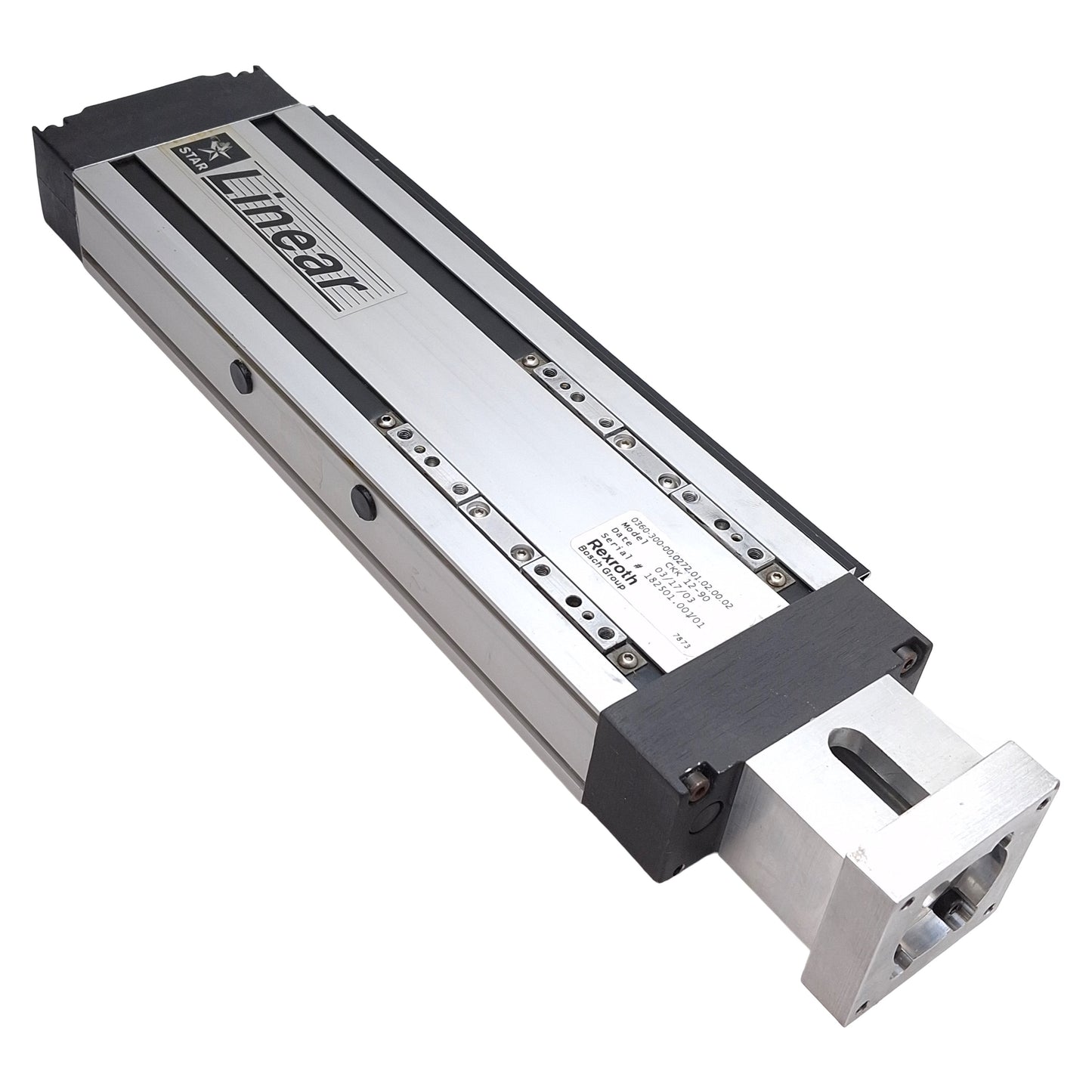 Used Rexroth CKK 12-90 Linear Actuator, 5mm Lead, 150mm Travel, 4100N Load, NEMA 23