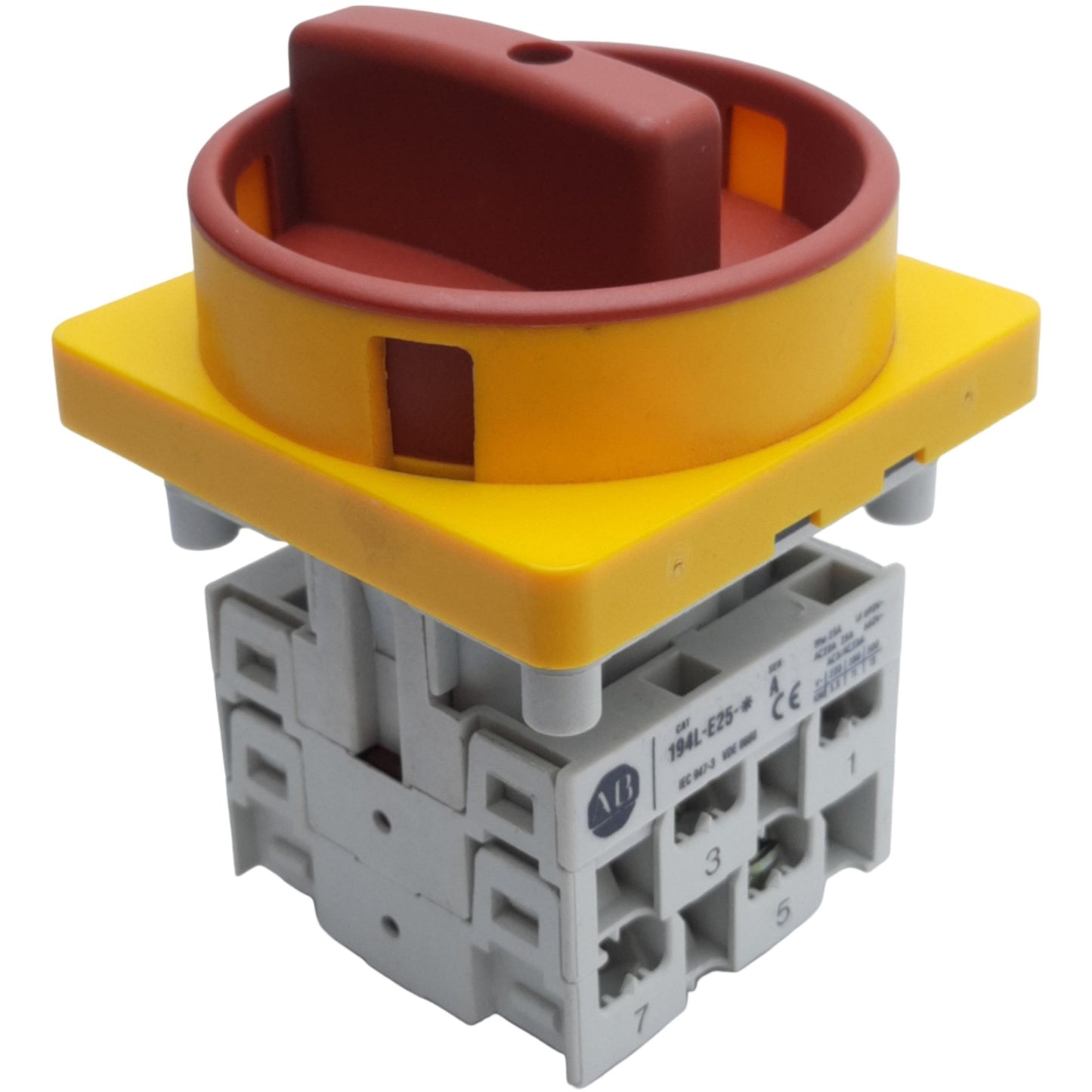 Used Allen Bradley 194L-E25-1753 Control & Load Switch OFF-ON 90°, w/ Handle