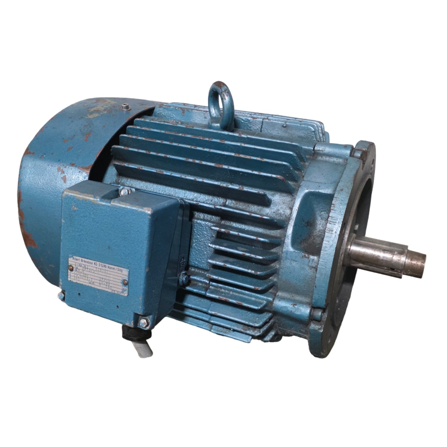 Used Robert Birkenbeul AP132S-4 AC Motor 6.6kW 1740RPM 220/380VAC 60Hz 3-Ph 23/13.3A