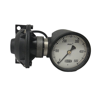 Used BOY Tachometer For Injection Molding Press Screw, 0-500RPM, Belt Driven