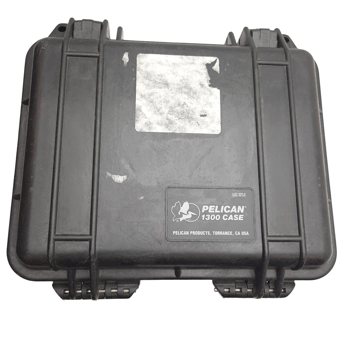 Used Pelican 1300 Protector Case, Black, 9.17in x 6.99in x 6.15in *No Foam*