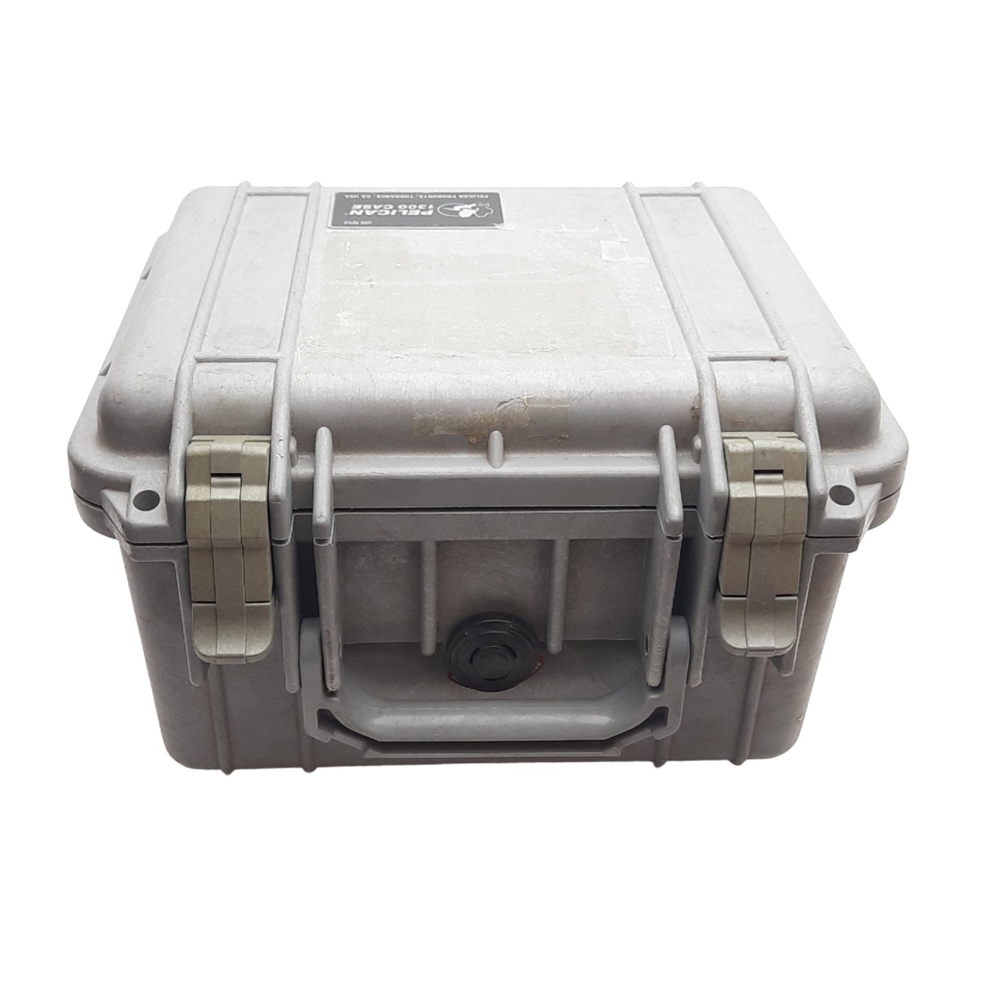 Used Pelican 1300 Protector Case, Grey, 9.17in x 6.99in x 6.15in, *No Foam*