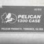 Used Pelican 1300 Protector Case, Grey, 9.17in x 6.99in x 6.15in, *No Foam*
