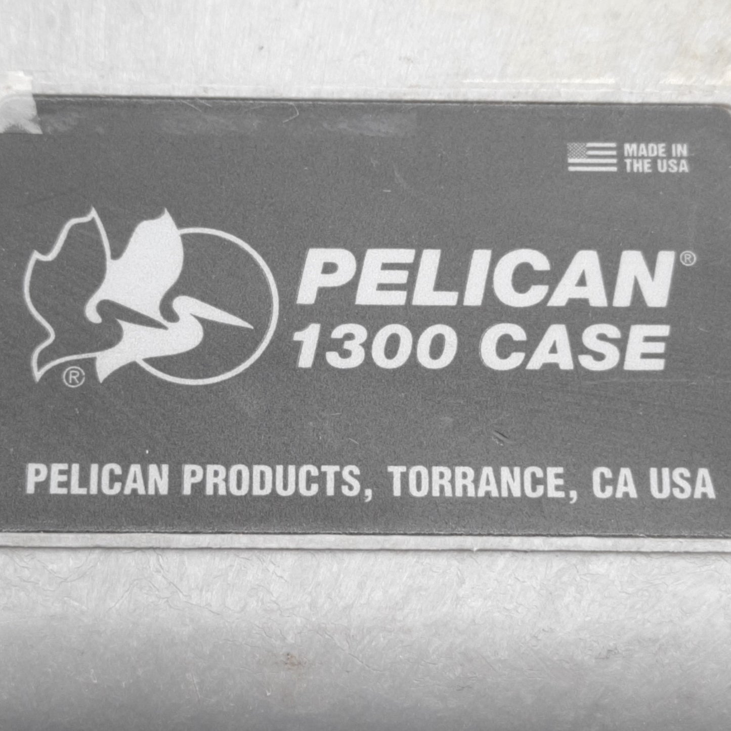 Used Pelican 1300 Protector Case, Grey, 9.17in x 6.99in x 6.15in, *No Foam*