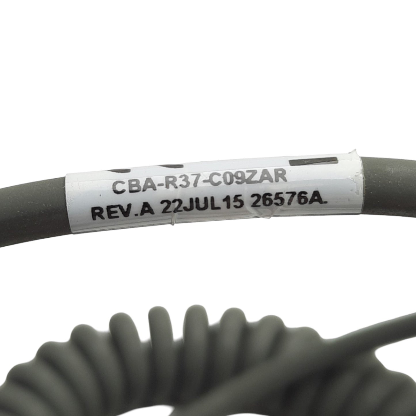 New Zebra CBA-R37-C09ZAR Barcode Scanner Cable, RS232, DB9F to RJ45, 7ft Length