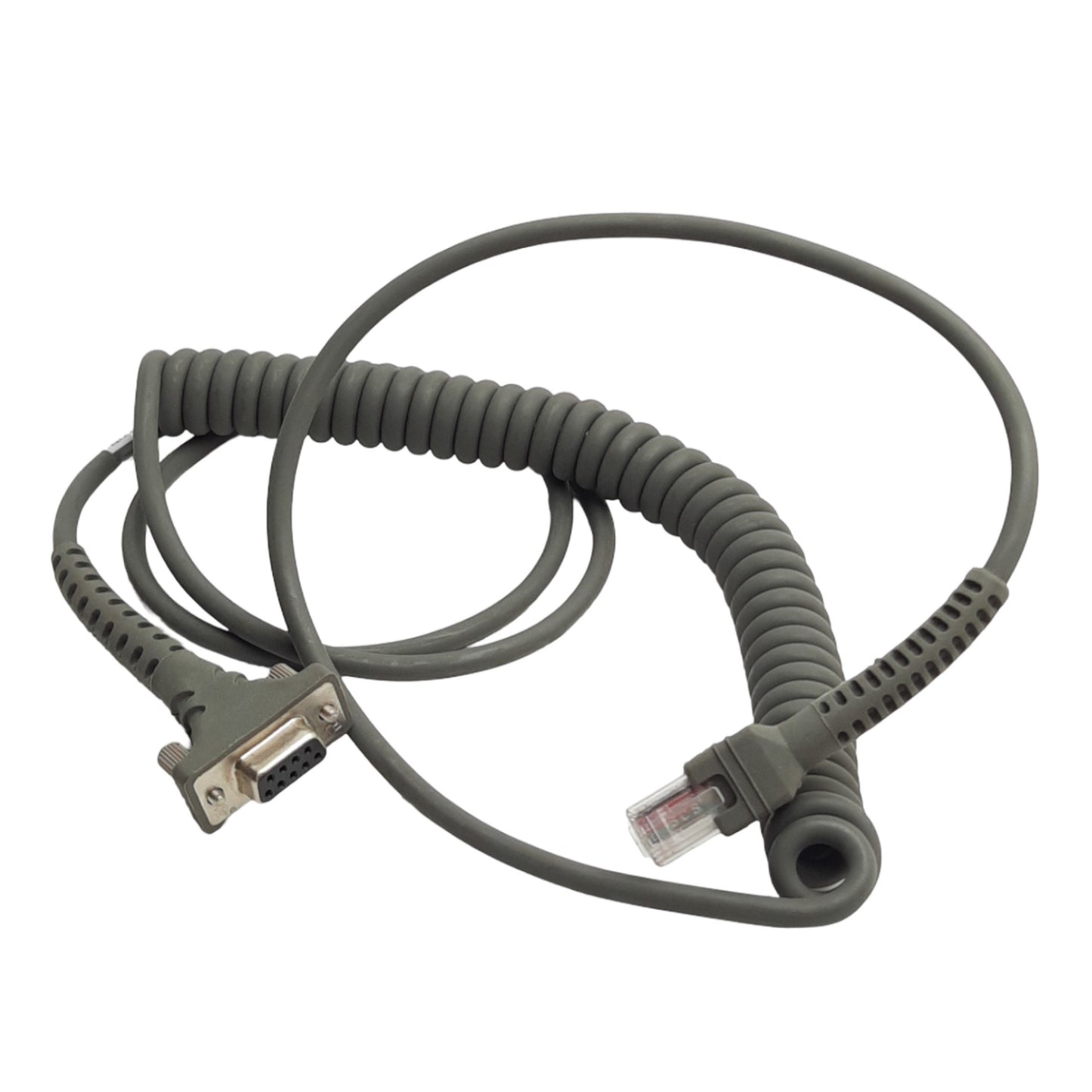 New Zebra CBA-R37-C09ZAR Barcode Scanner Cable, RS232, DB9F to RJ45, 7ft Length