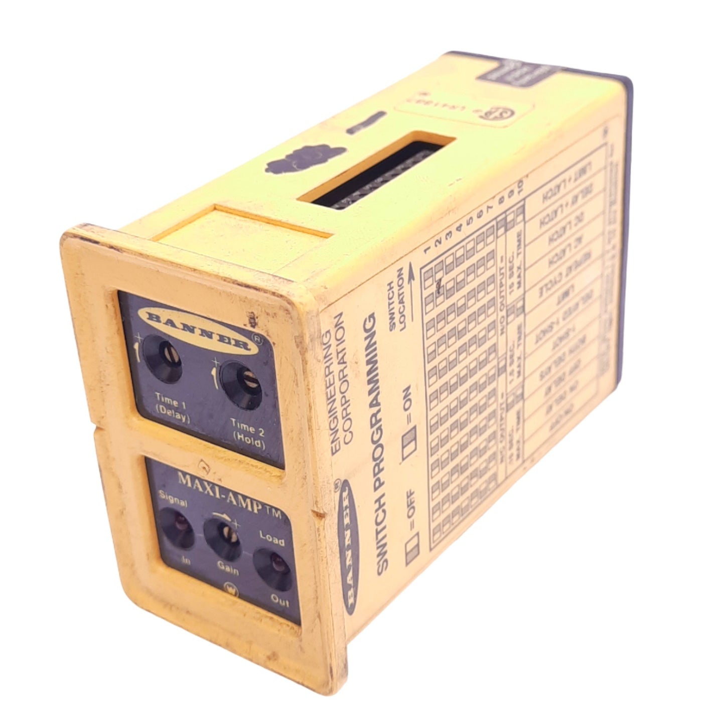 Used Banner CM5RB MAXI-AMP Sensor Amplifier, 11-Pin Octal, SPDT, 210-250VAC/12-28VDC