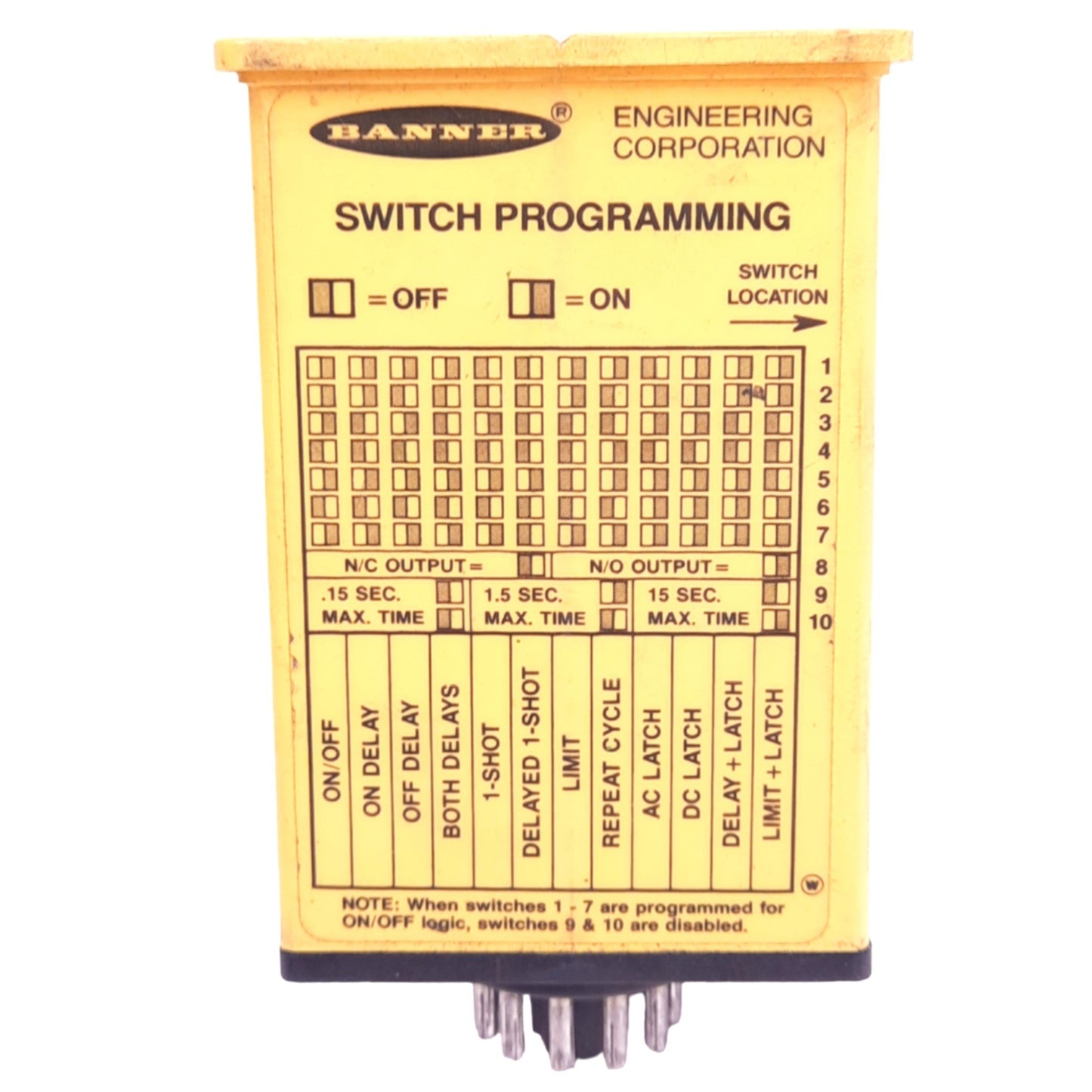 Used Banner CM5RB MAXI-AMP Sensor Amplifier, 11-Pin Octal, SPDT, 210-250VAC/12-28VDC