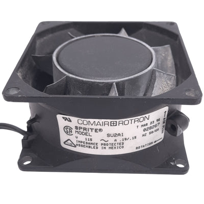 Used Comair Rotron SU2A1 Cooling Fan, 3250rpm, 80x42mm, 115VAC 0.15A, 11W