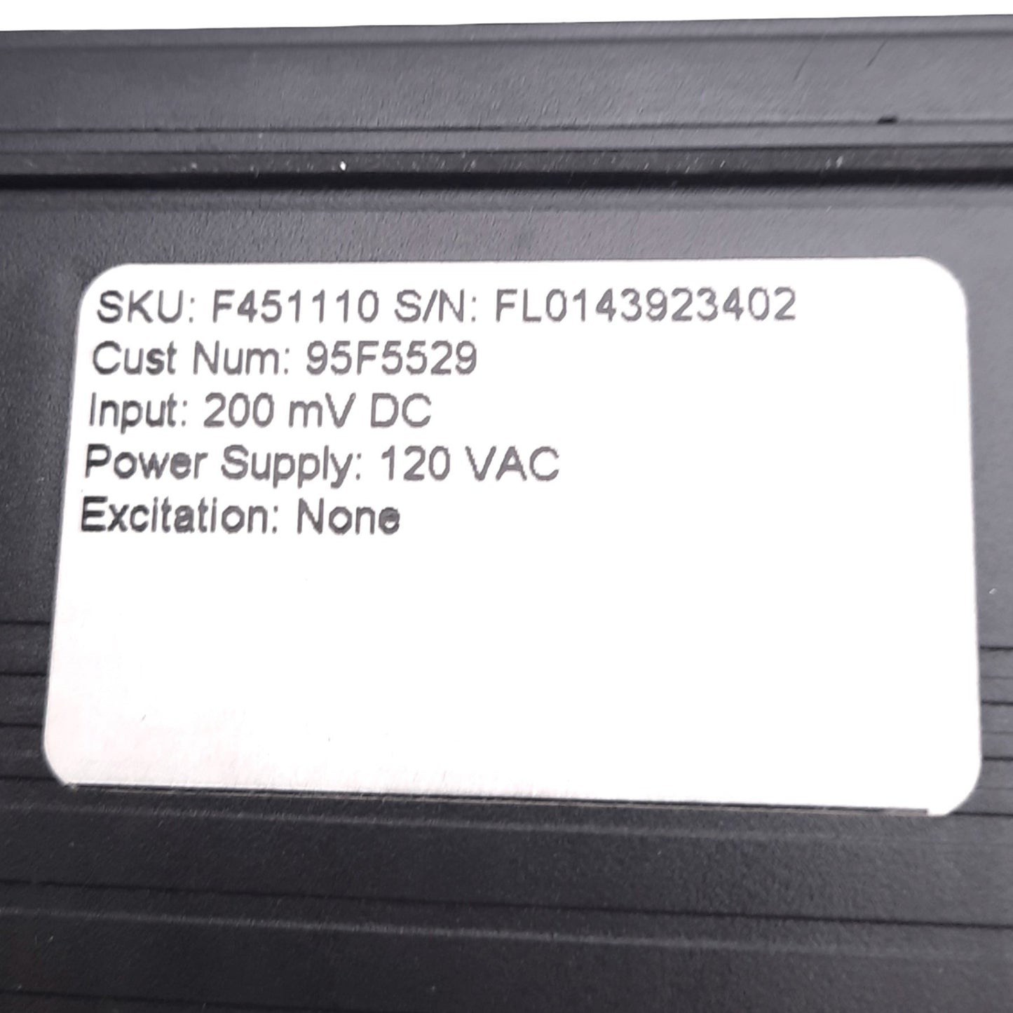 Used Simpson F451110 FALCON Digital Panel Meter, 4-1/2 Digit, 120VAC, 1/8 DIN Panel