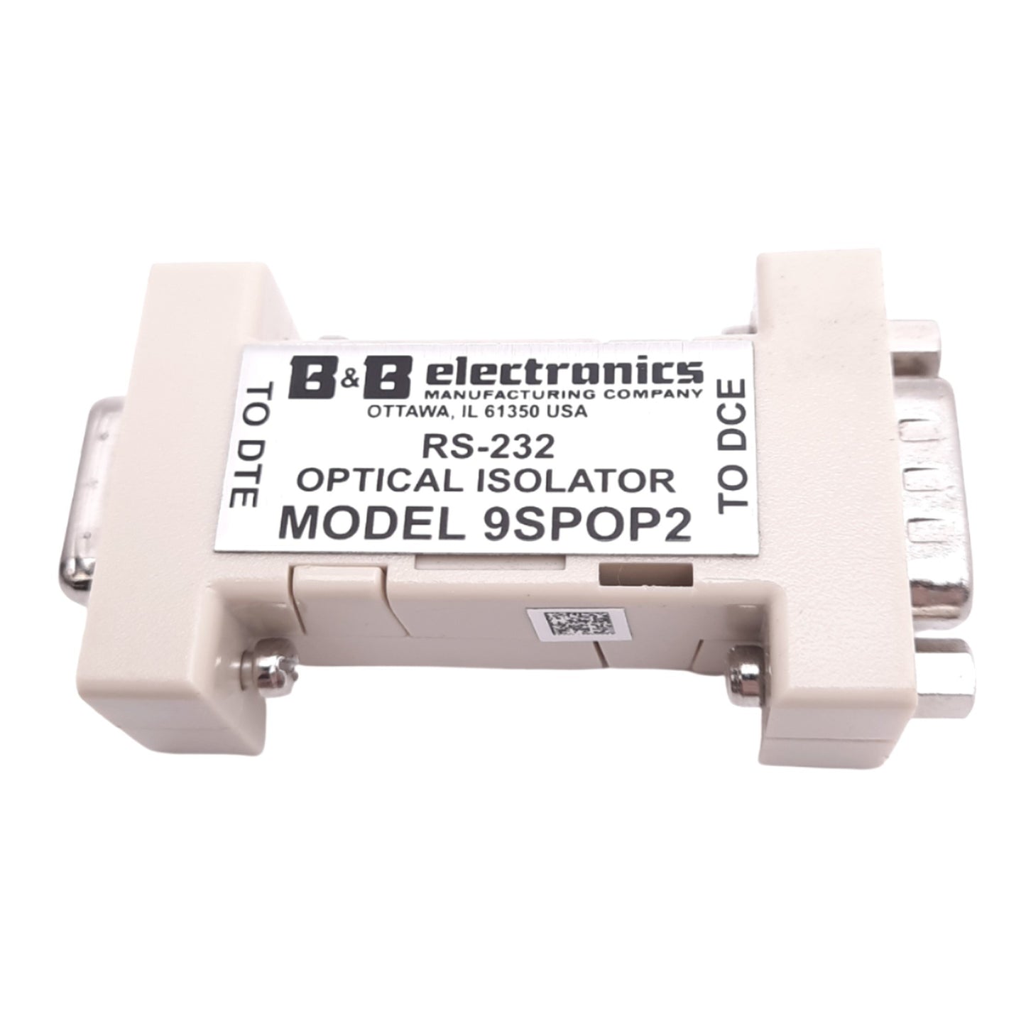 New B&B Electronics 9SPOP2 Optical Isolator, RS-232, 2-Port D-Sub 9-Pin, 115.2kbps