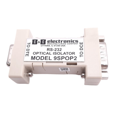 New B&B Electronics 9SPOP2 Optical Isolator, RS-232, 2-Port D-Sub 9-Pin, 115.2kbps