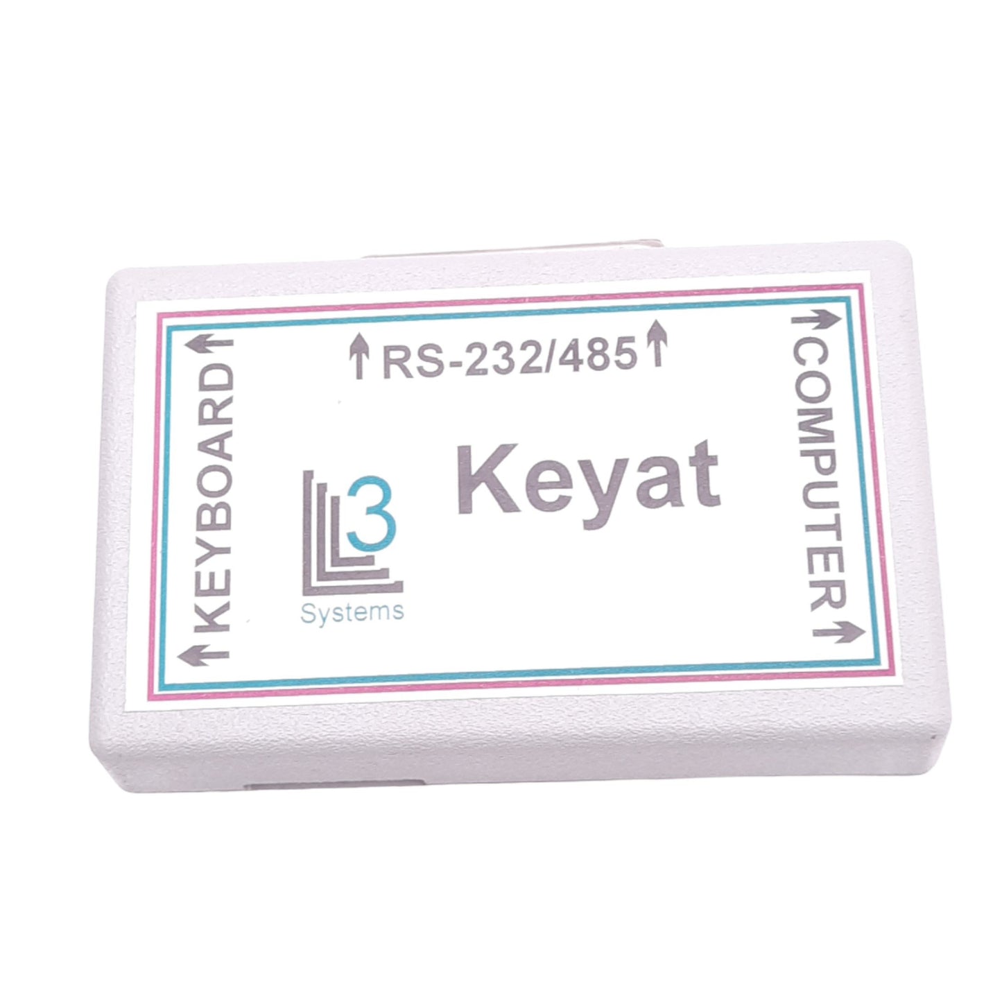 Used L3 Systems FA0001 KeyAT PS2 Port Adapter, D-Sub 25-Pin Female to PS2 2-Port