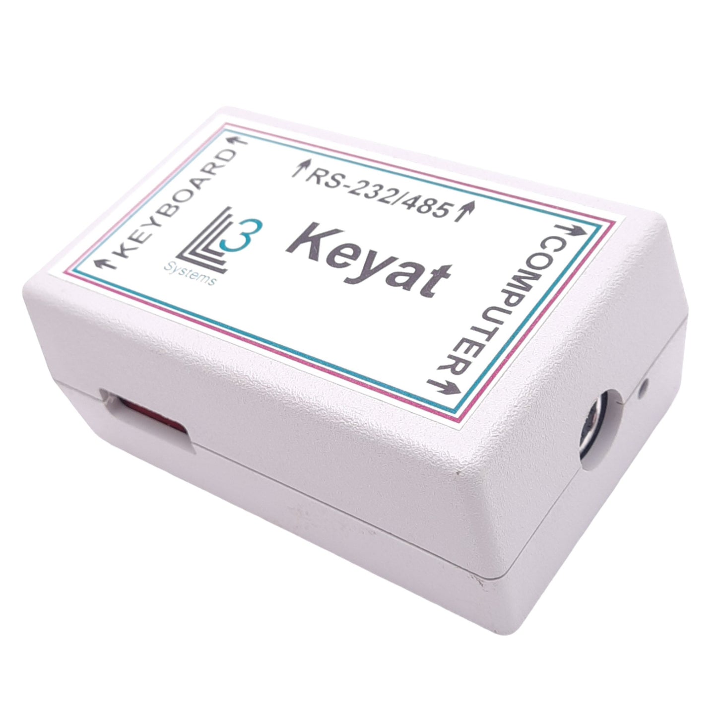 Used L3 Systems FA0001 KeyAT PS2 Port Adapter, D-Sub 25-Pin Female to PS2 2-Port