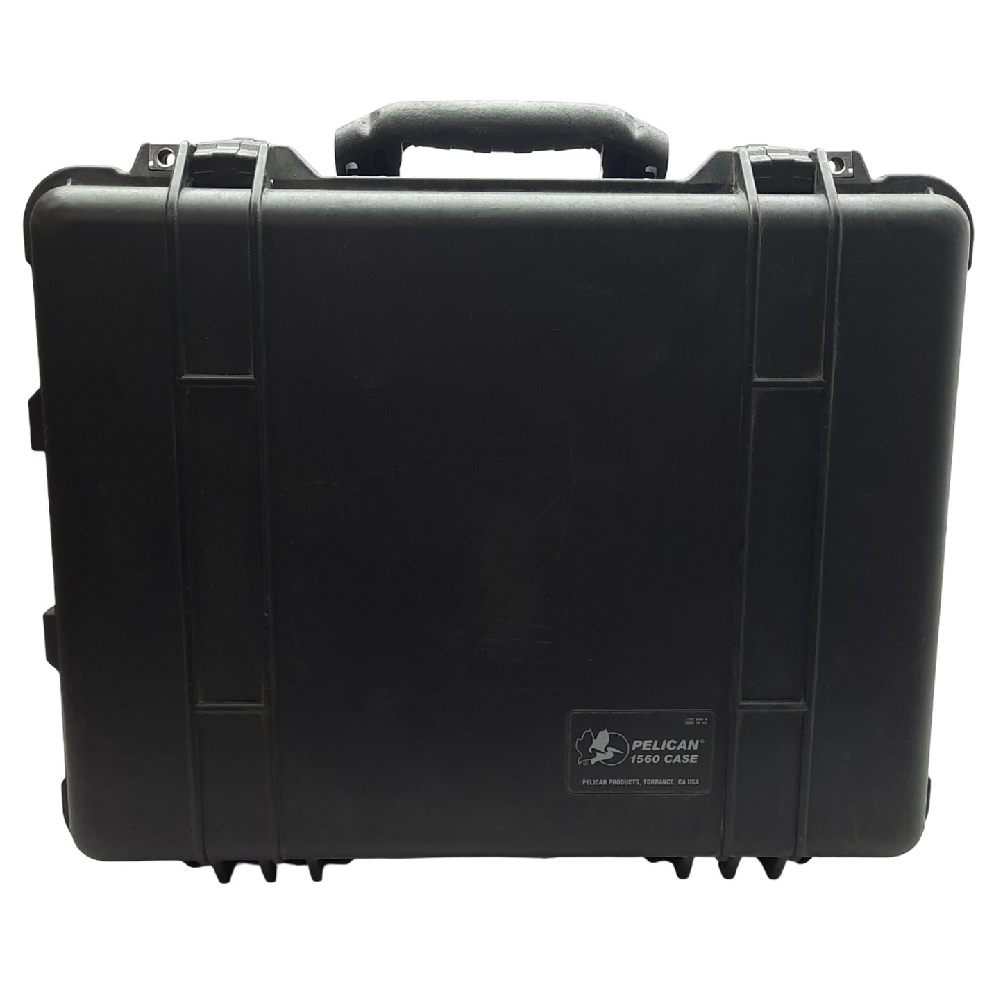 Used Pelican 1560 Protector Case 19.90in x 14.98in x 9in Interior, Grey *No Foam*