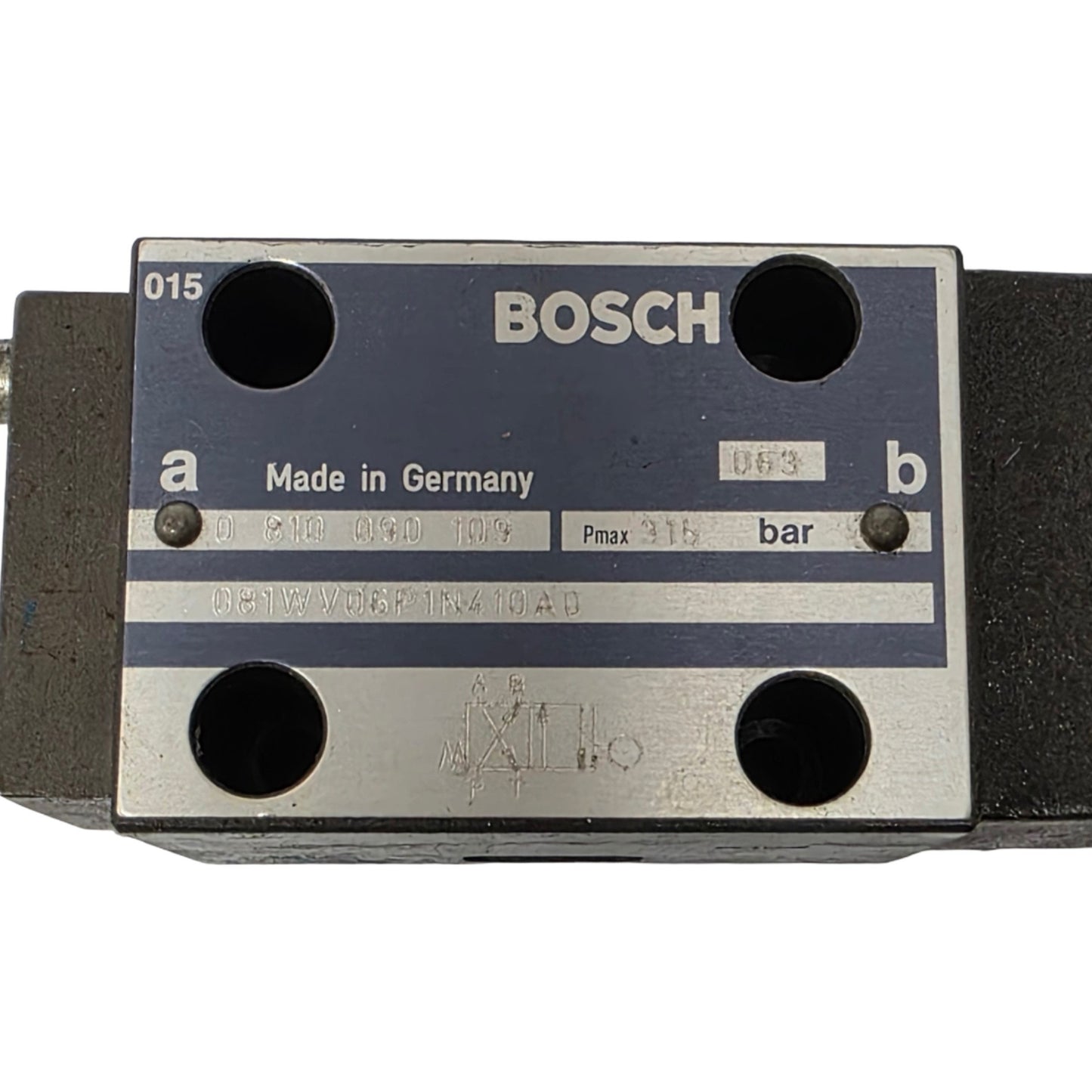 Used Bosch 0 810 090 109 Hydraulic Limit Switch 2-Position 2-Way, 315 Bar Max