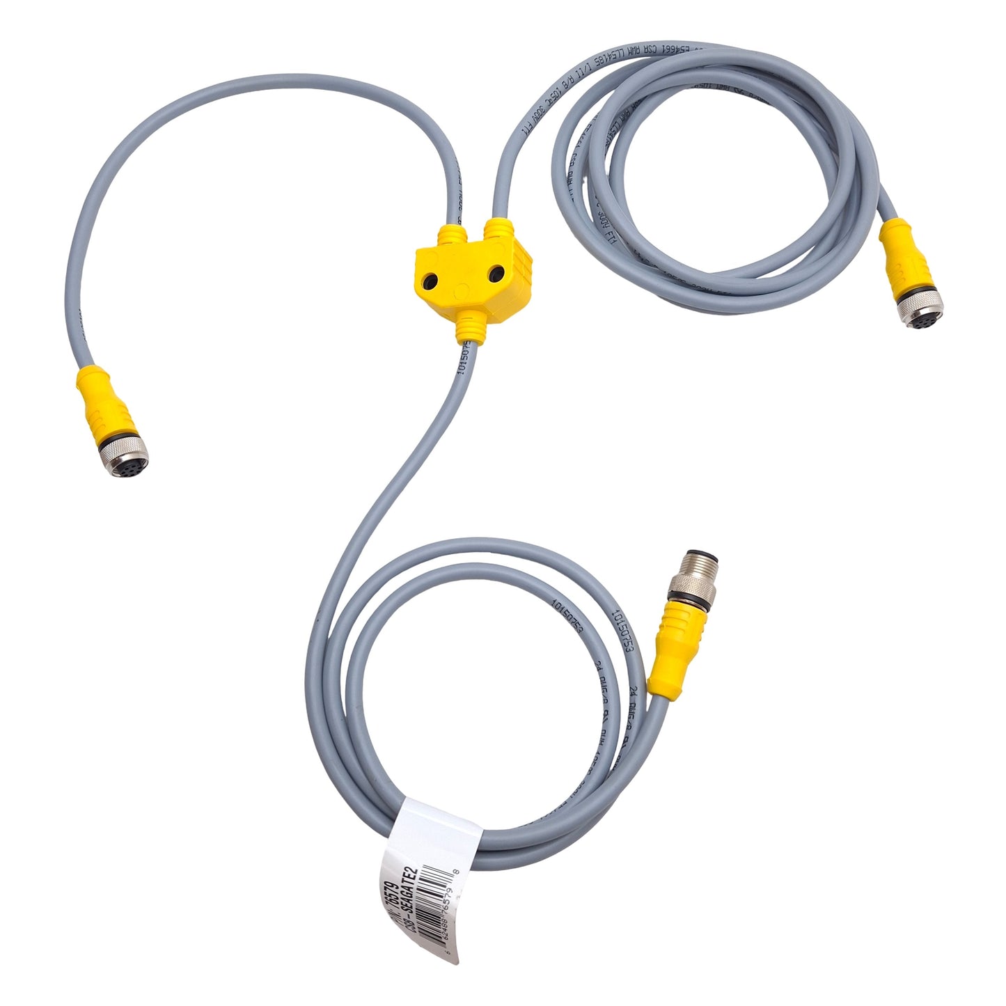 New Banner CSB-SEAGATE2-76579 Branch Cordset, M12 8-Pin Male to Dual Female, 9ft