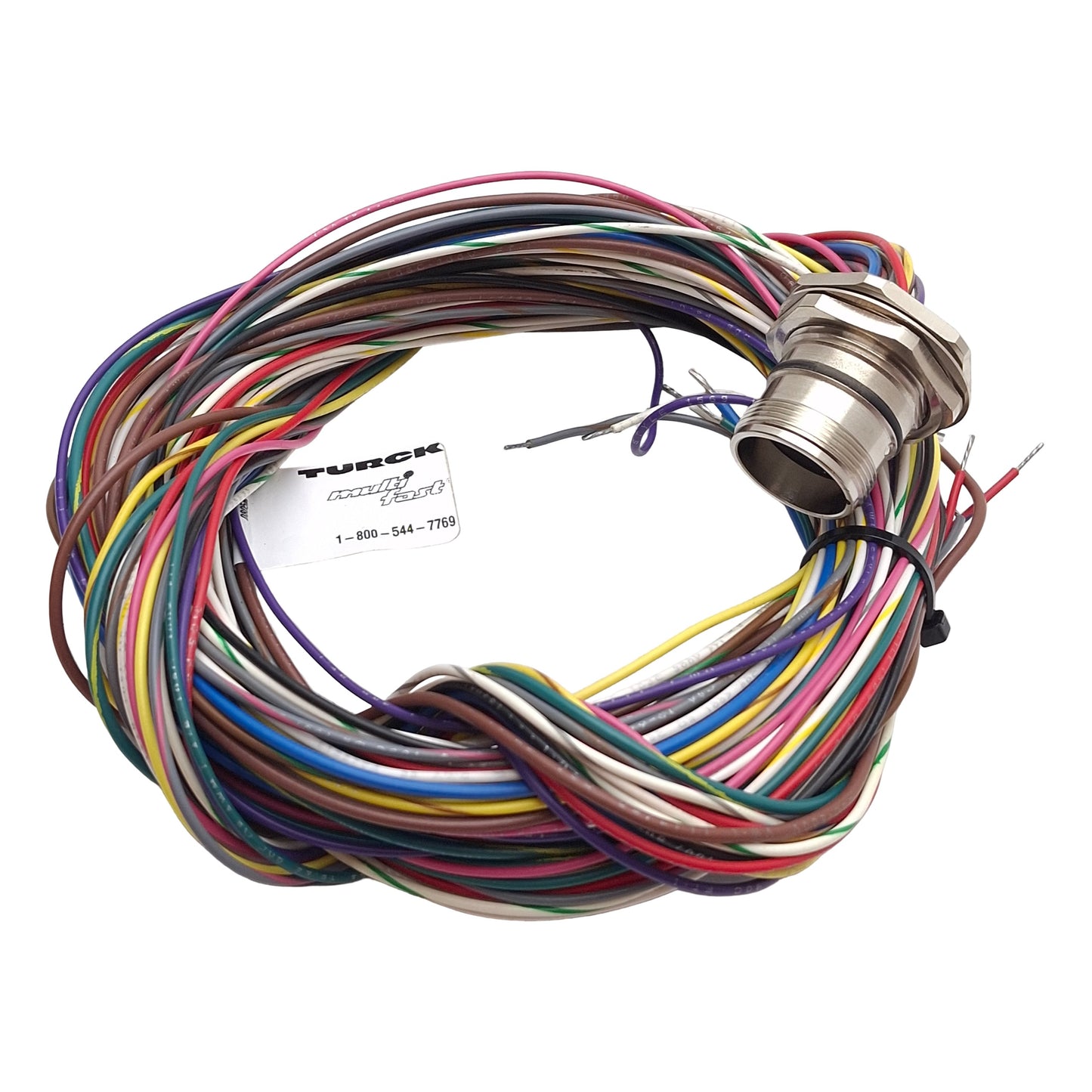 Used Turck CKFD 19-19-2 Actuator & Sensor Receptacle, 150V 9A, M23 19-Pin Female, 2m