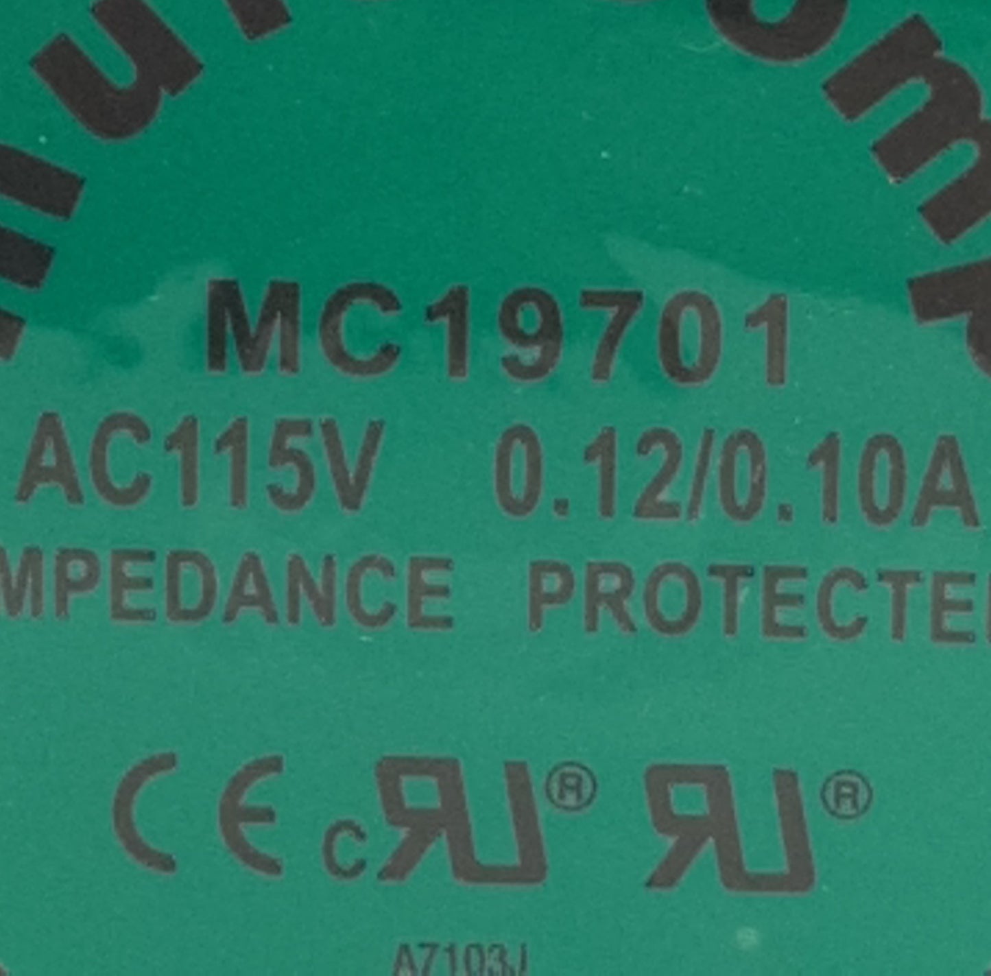 Used Multicomp MC19701 Axial Fan 85-125VAC Operating, 18/22CFM, 80mm x 80mm x 25.5mm