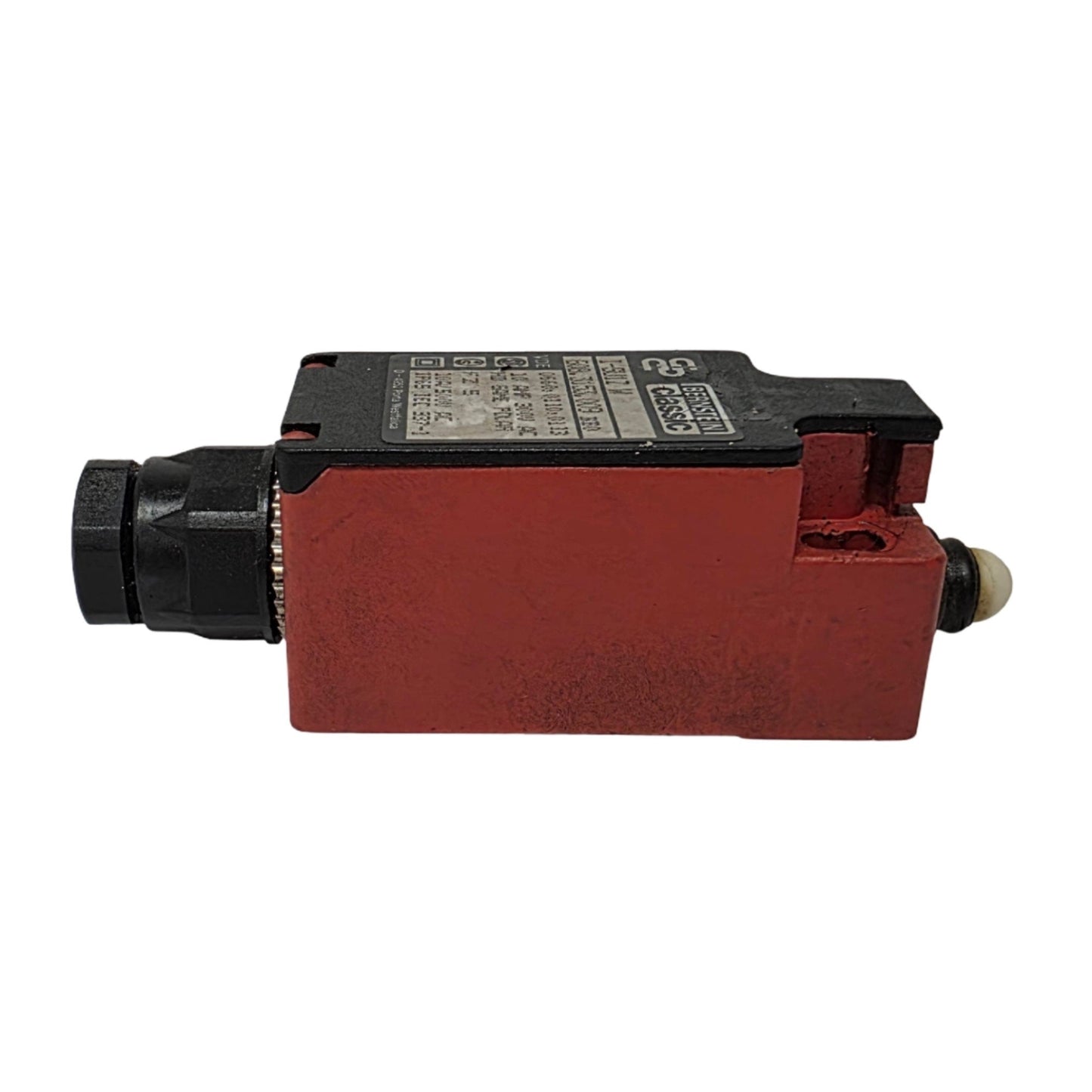 Used Bernstein I-SU1Z W Compact Plunger Position Switch, 1NC 1 NO, 10A 300VAC