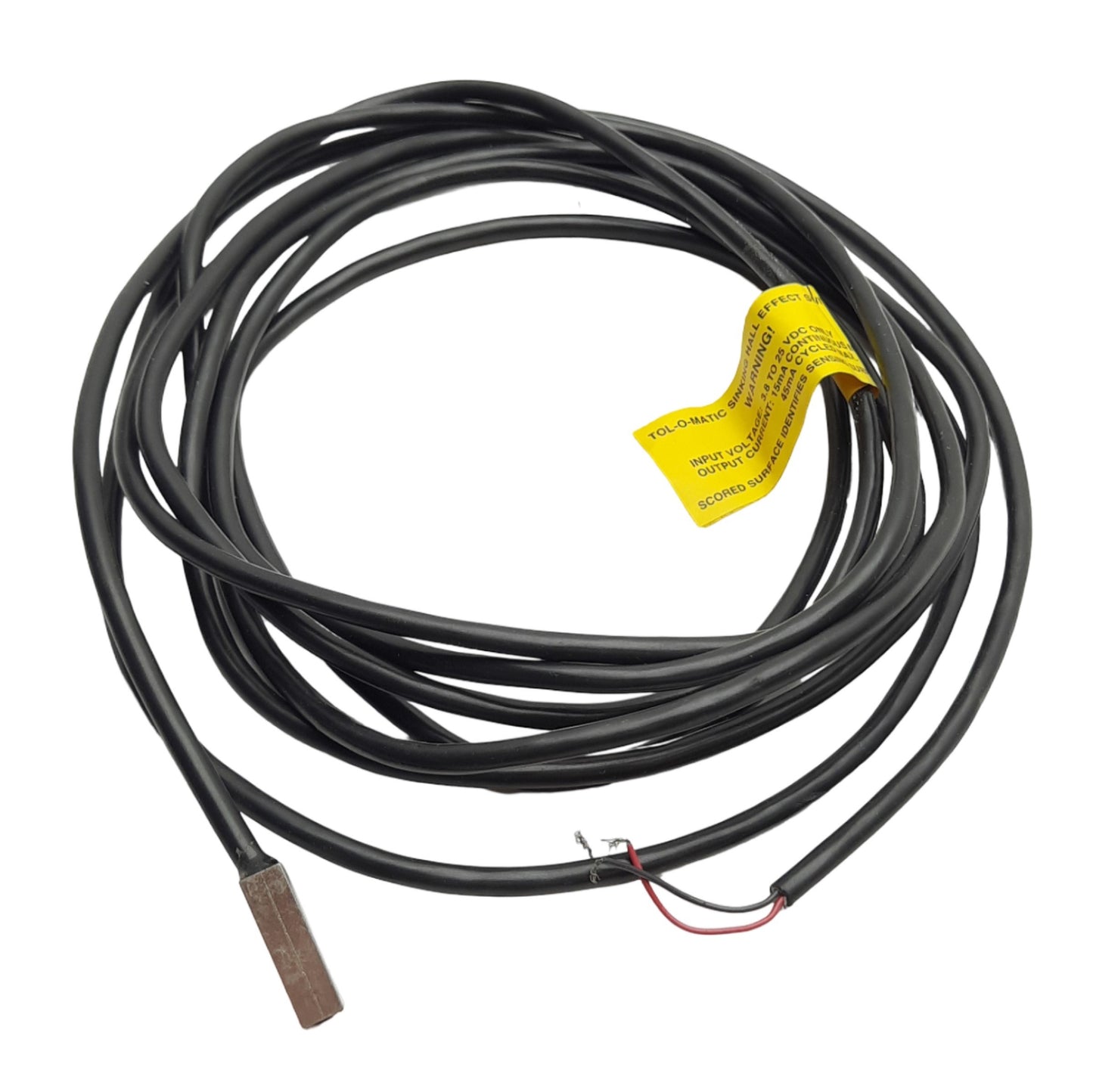 Used Tolomatic Hall Effect Switch, NPN Sinking Output, 4-Wire, 3.8-25VDC, 45mA Max