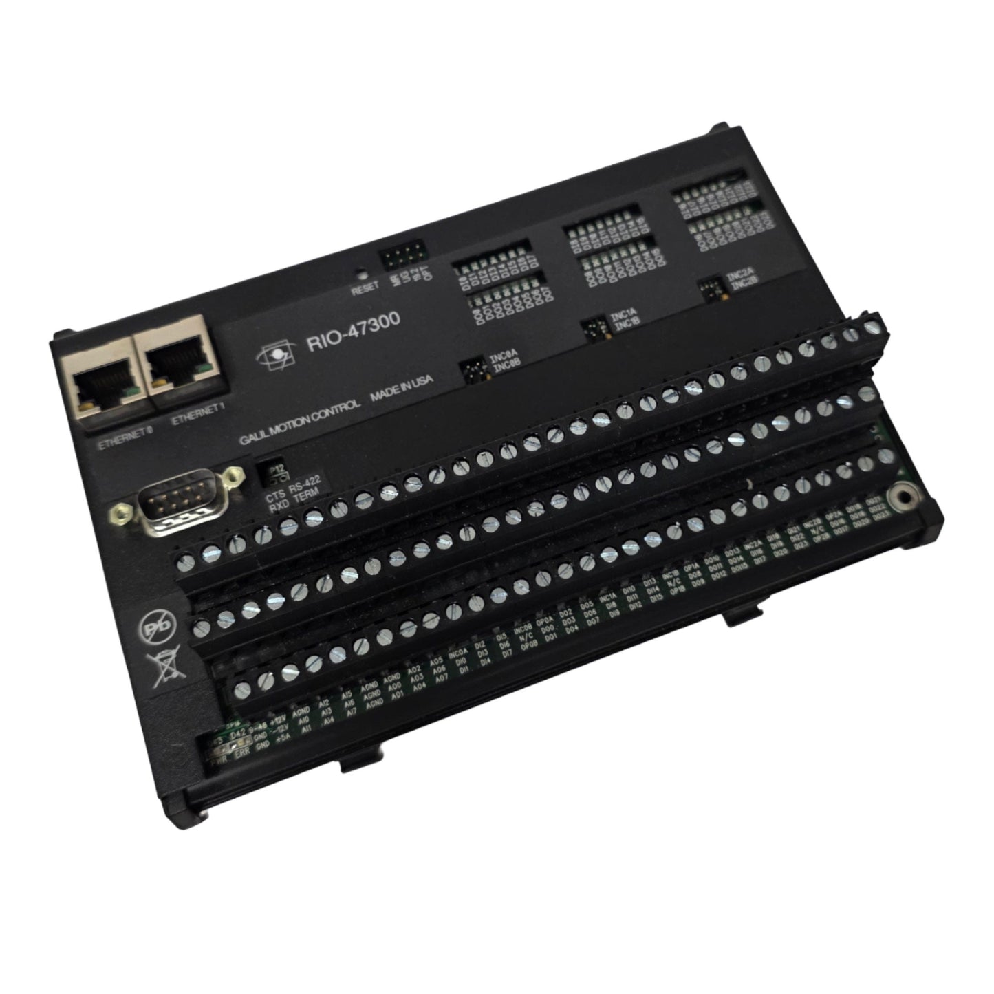 Used Galil Motion Control RIO-47300 Pocket PLC 48 Digital I/O, Ethernet, RS232