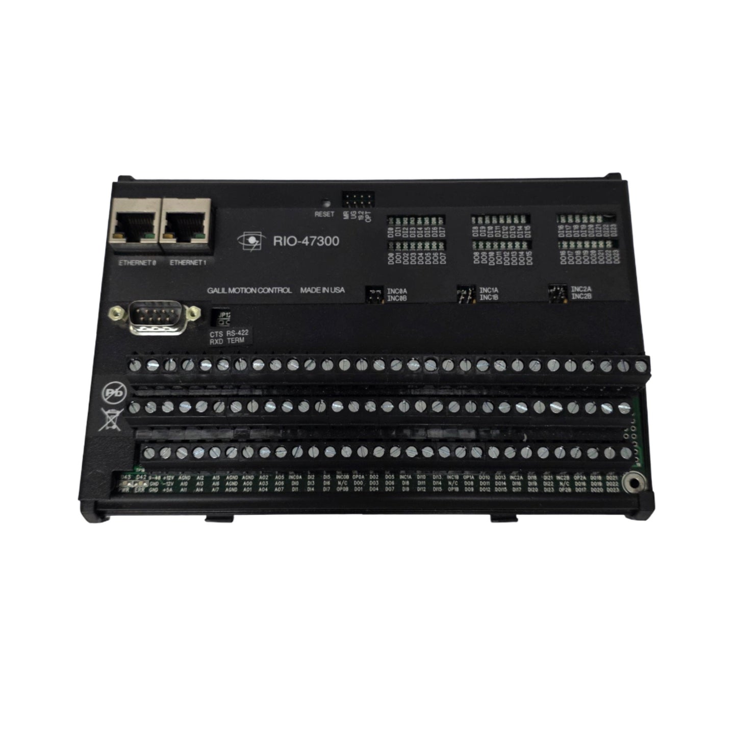 Used Galil Motion Control RIO-47300 Pocket PLC 48 Digital I/O, Ethernet, RS232