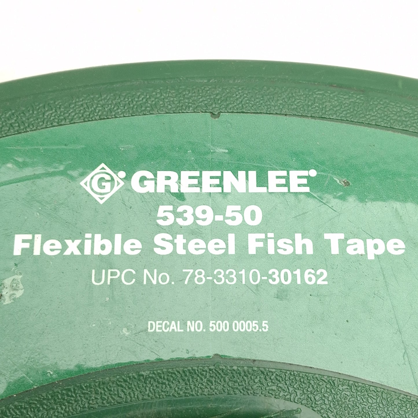 Used Greenlee 539-50 Flexible Steel Fish Tape, ø3/16in x 50ft, 500lb Tensile Strength