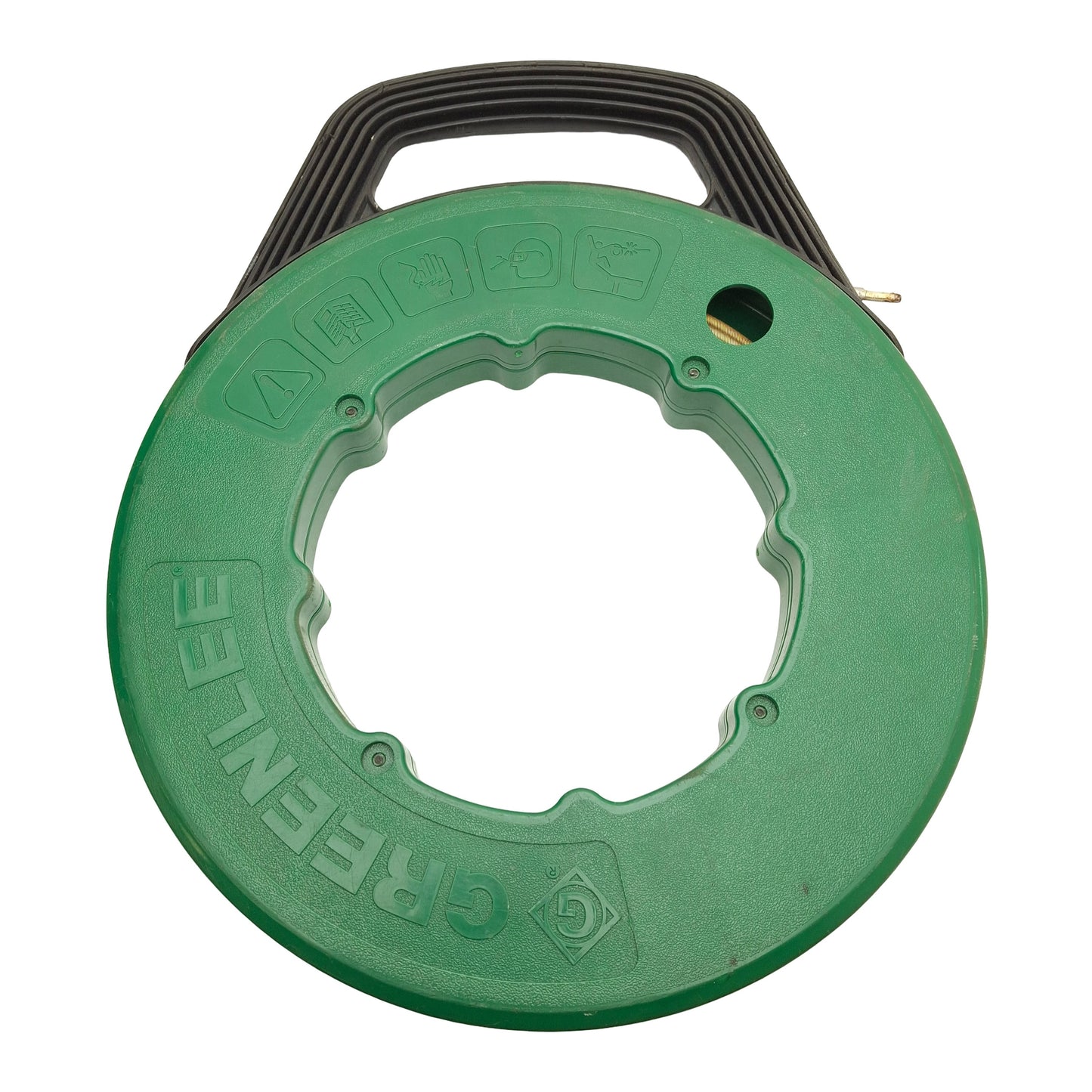Used Greenlee 539-50 Flexible Steel Fish Tape, ø3/16in x 50ft, 500lb Tensile Strength