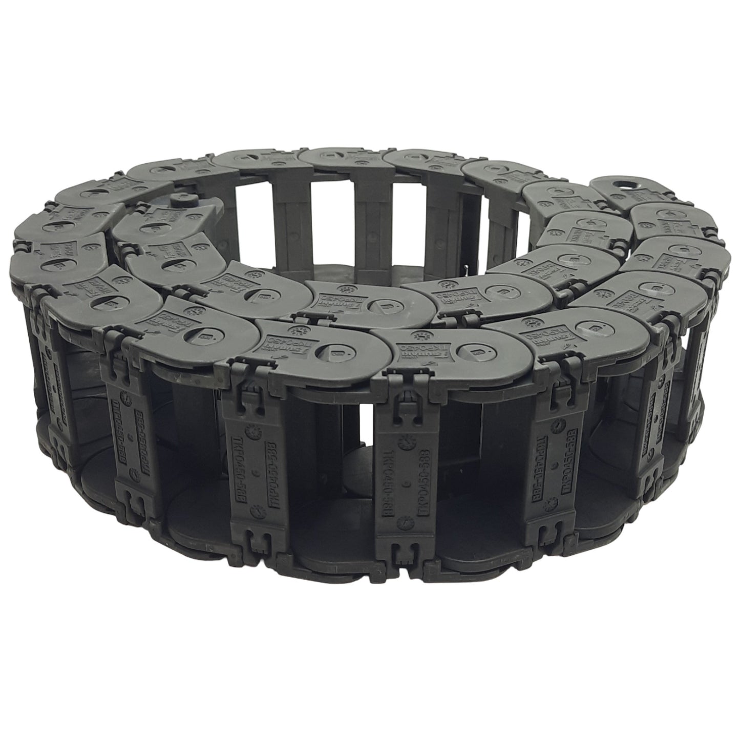 Used Tsubaki TKP0450-58B Energy Chain Cable Carrier 25 Links, 45in Length, 3in Width