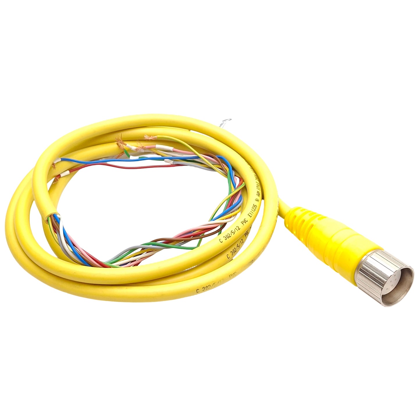 Used Allen Bradley 889M-F12X9AE-2 Cordset, 250V 8A, M23 12-Pin Female, 2m Long