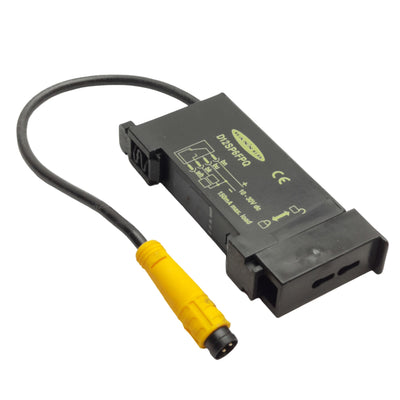 Used Banner D12SP6FPQ Fiber Optic Sensor Amplifier, 10-30VDC, PNP, 4-Pin QD