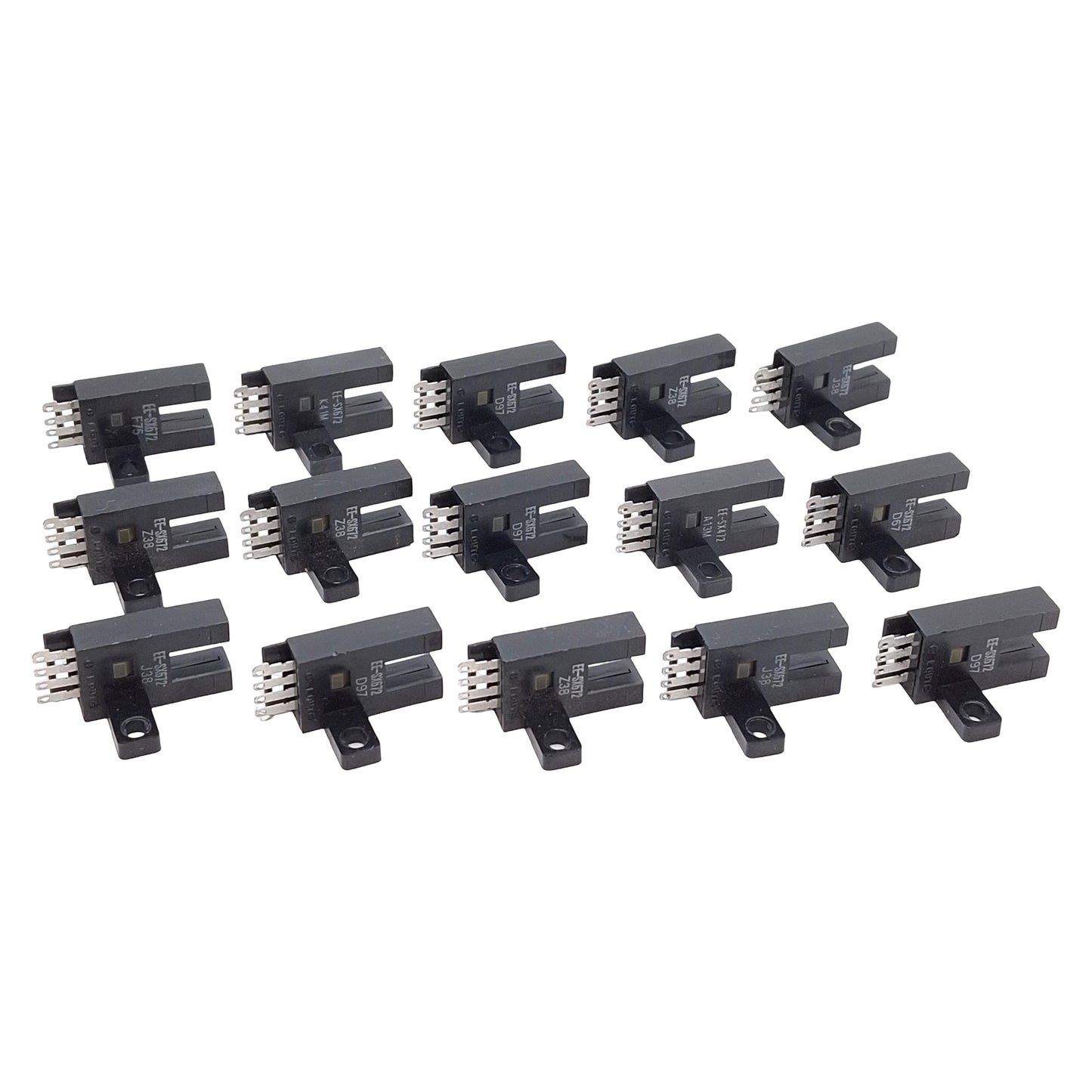 Used Lot of 15 Omron EE-SX672 Photomicrosensor, 5mm Slot, NPN Output, 5-24VDC