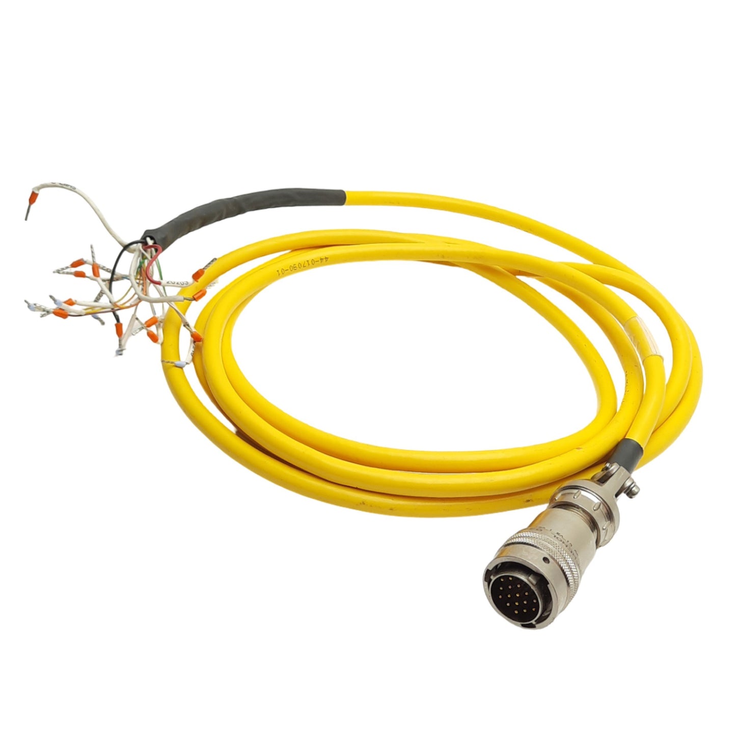 Used Parker 71-018309-10 Rev B Gemini Motor Feedback Cable, 19-Pin Male, 10ft