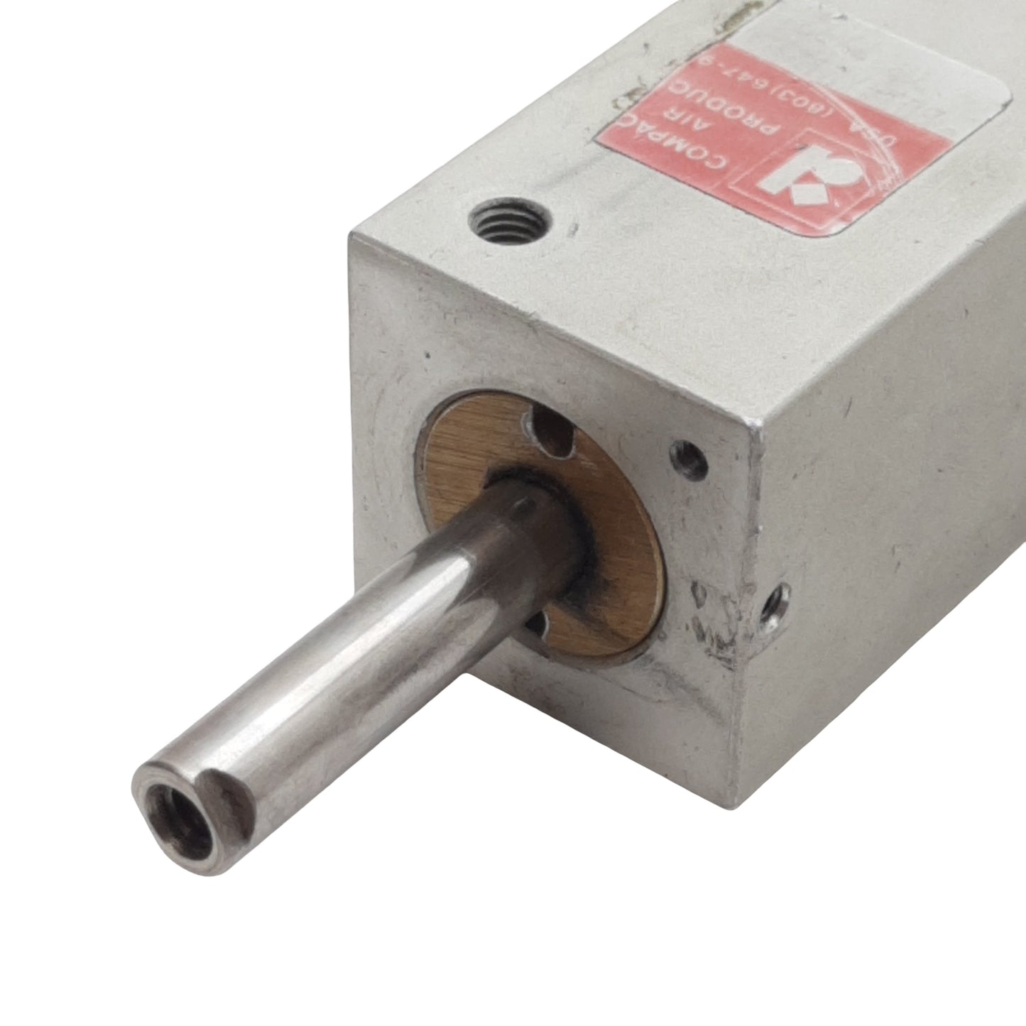 Used Compact BD34X212 Pneumatic Cylinder, ø0.75" Bore, 2.5" Stroke, #10-32UNF, 250psi