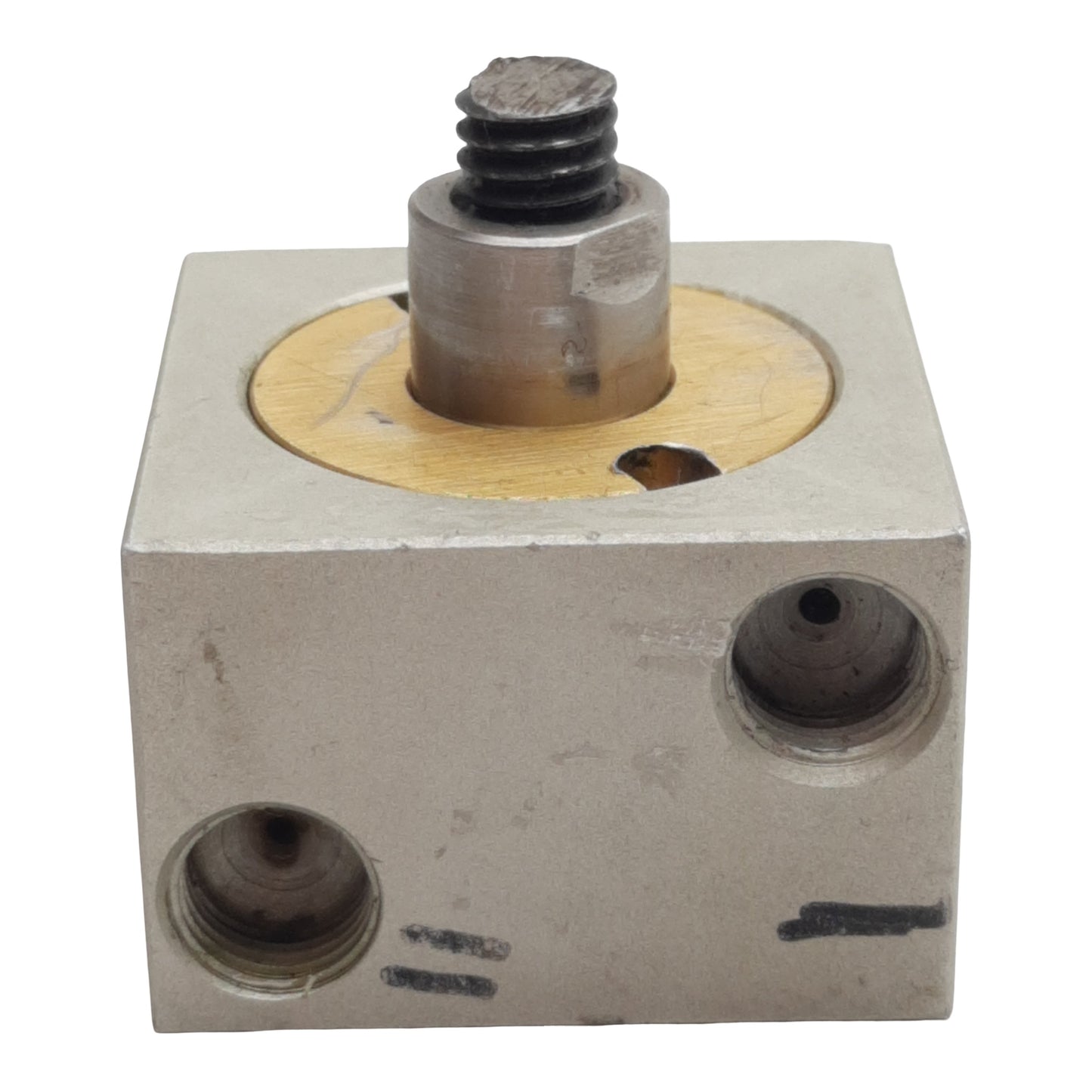 Used Compact B118X14 Pneumatic Cylinder, ø1-1/8in Bore, 1/4in Stroke, 1/8in NPT