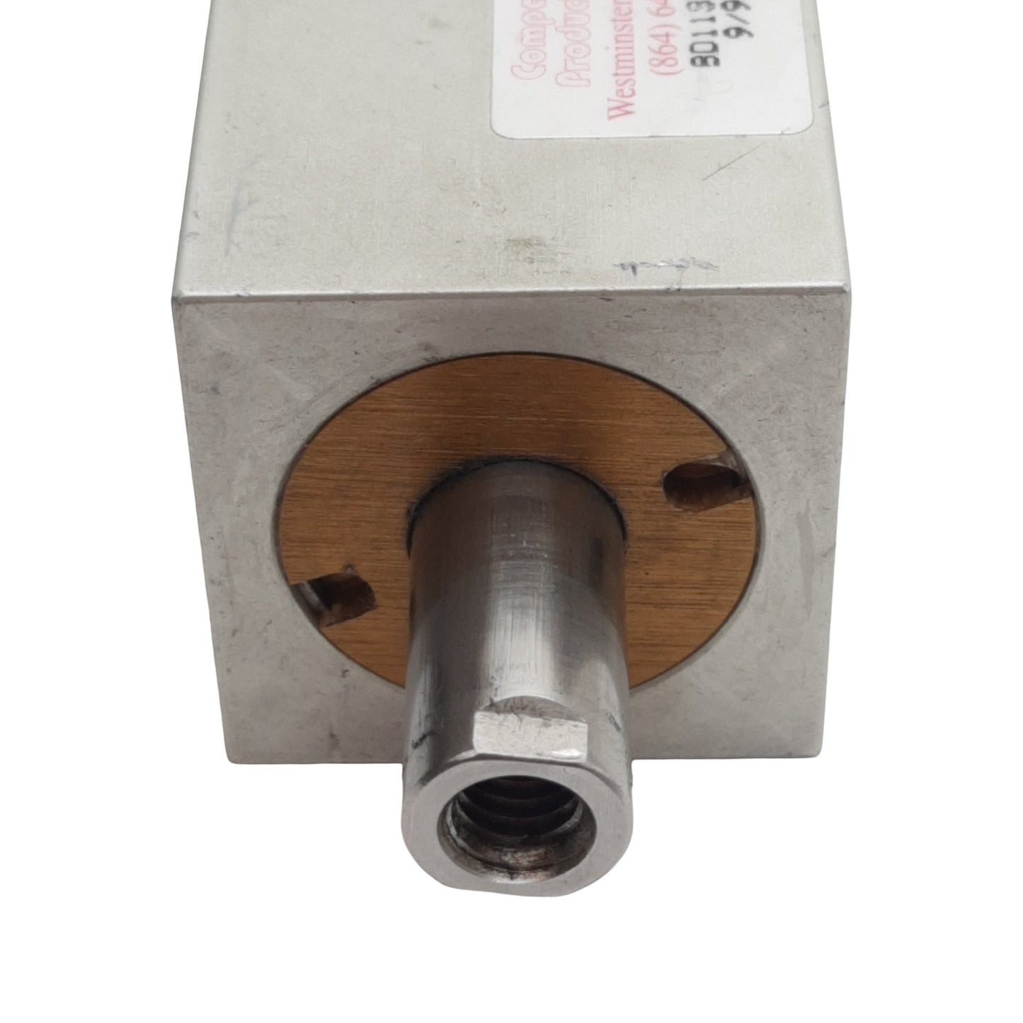 Used Compact B119X112 Pneumatic Cylinder, ø1-1/4in Bore, 1-1/2in Stroke, 1/8in NPT