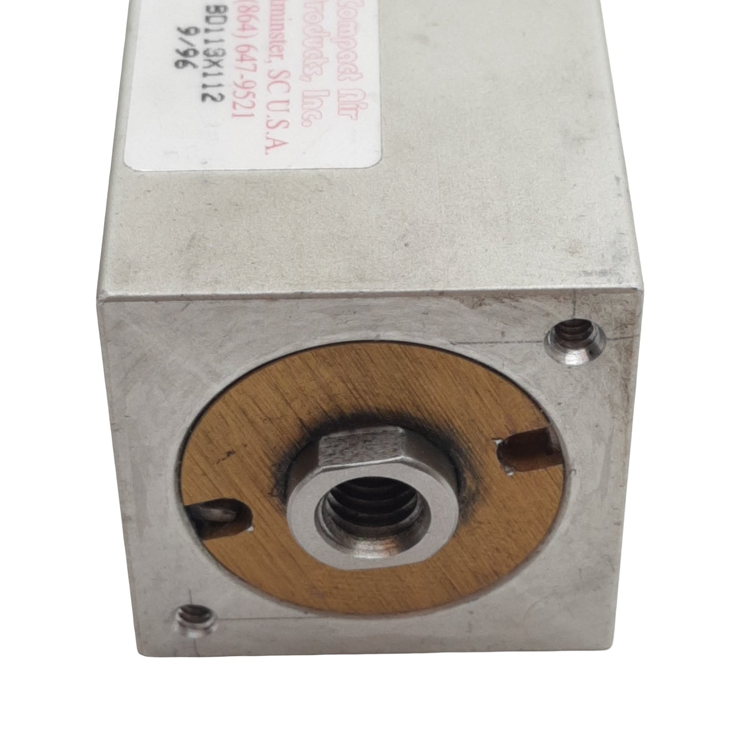 Used Compact B119X112 Pneumatic Cylinder, ø1-1/4in Bore, 1-1/2in Stroke, 1/8in NPT