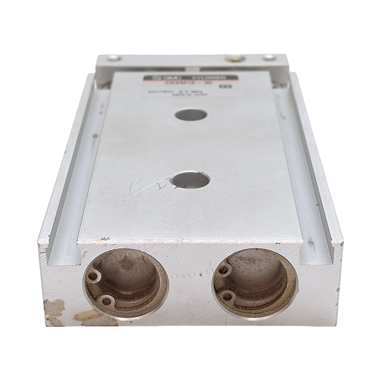 Used SMC CXSM15-30 Guided Cylinder, ø15mm Bore, 30mm Stroke, 0.7MPa, M5x0.8 Ports