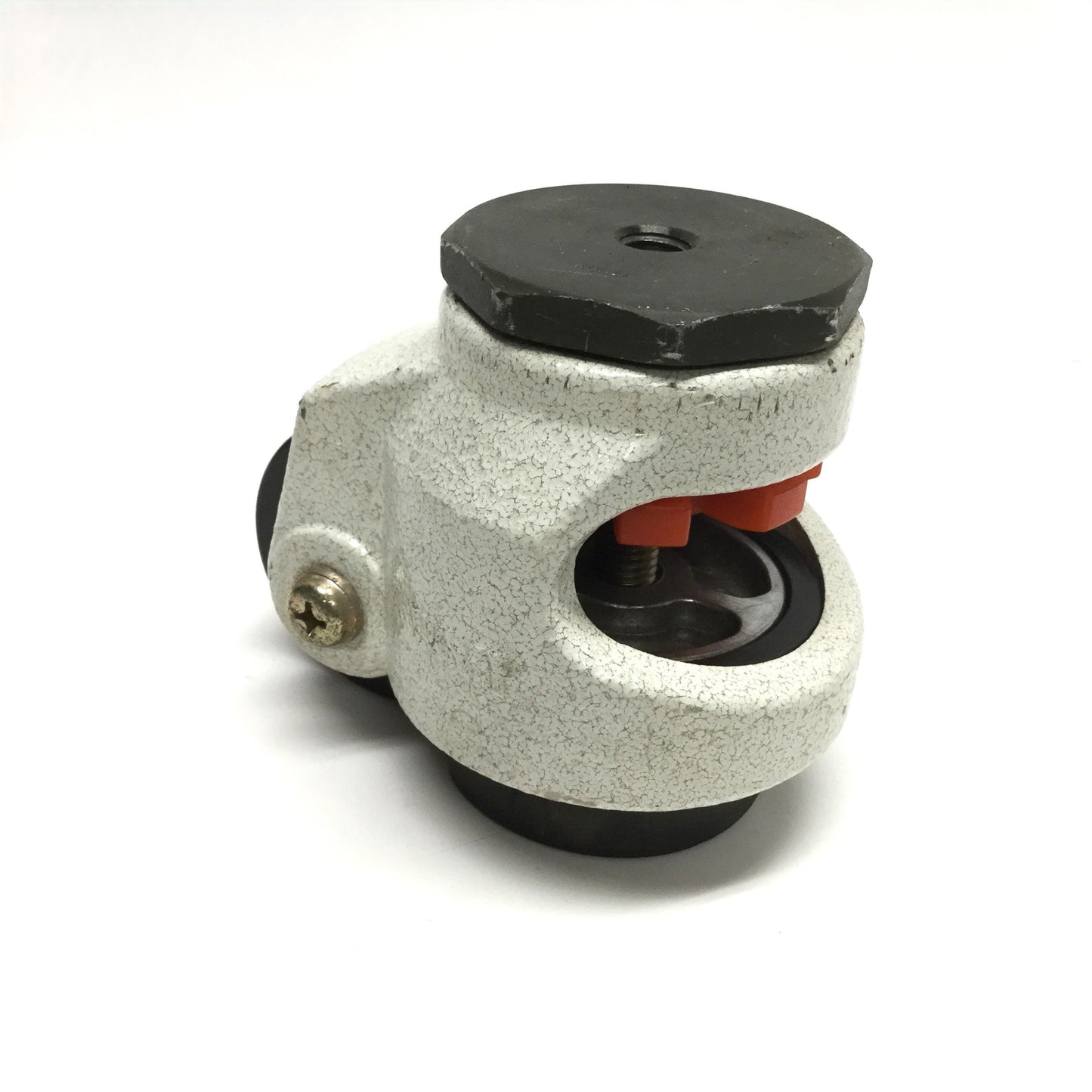 Used WM WMIW-80SS Swivel Stem Leveling Caster, M12 x 1.75, Ø2-1/2" Wheel, 725lb