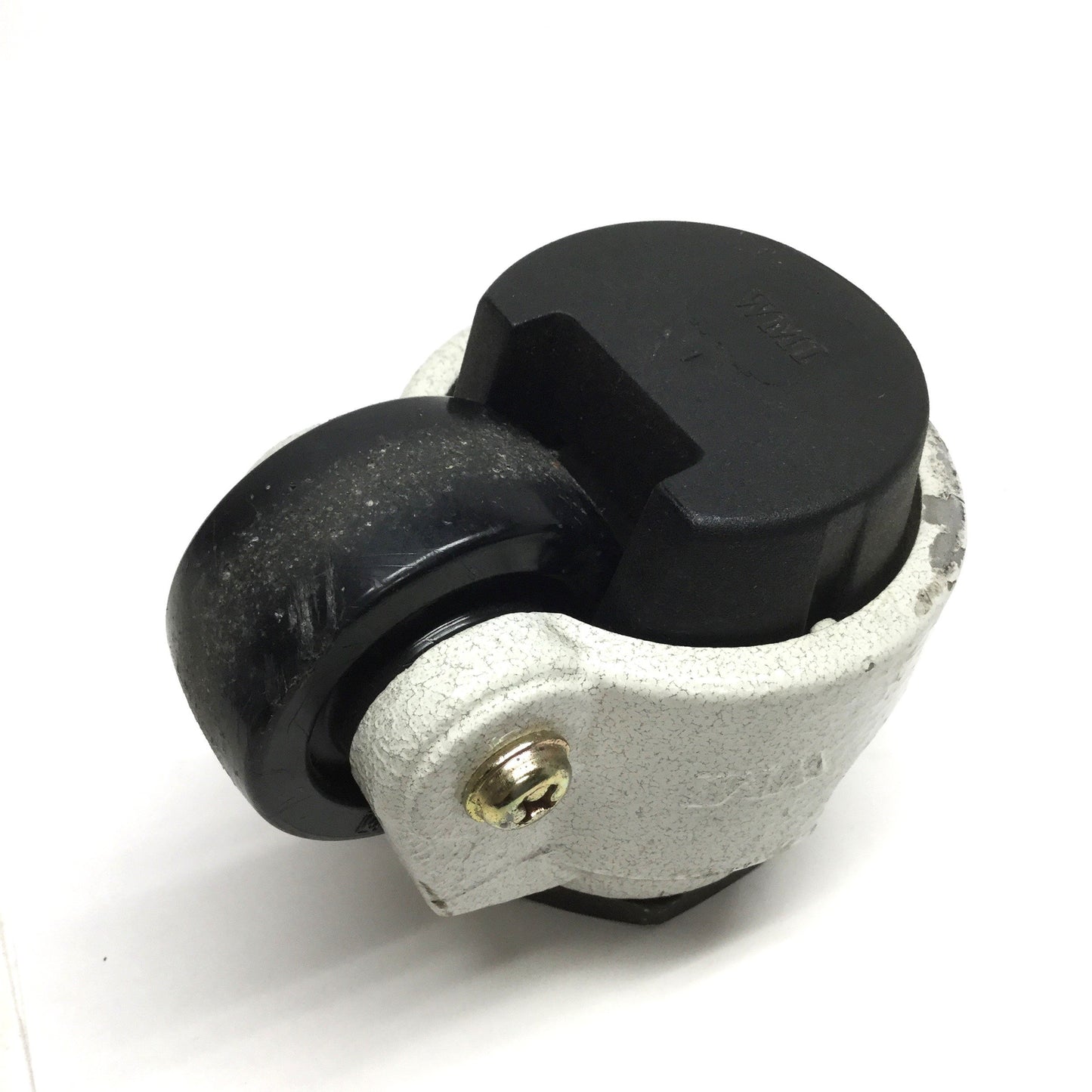 Used WM WMIW-80SS Swivel Stem Leveling Caster, M12 x 1.75, Ø2-1/2" Wheel, 725lb